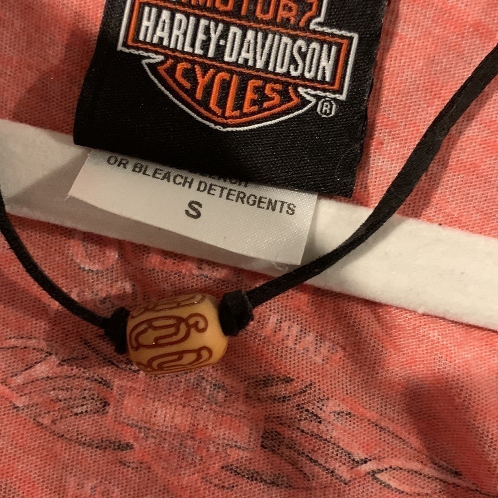 Harley Davidson Women’s Tank Top Pink Small with necklace - Picture 7 of 8